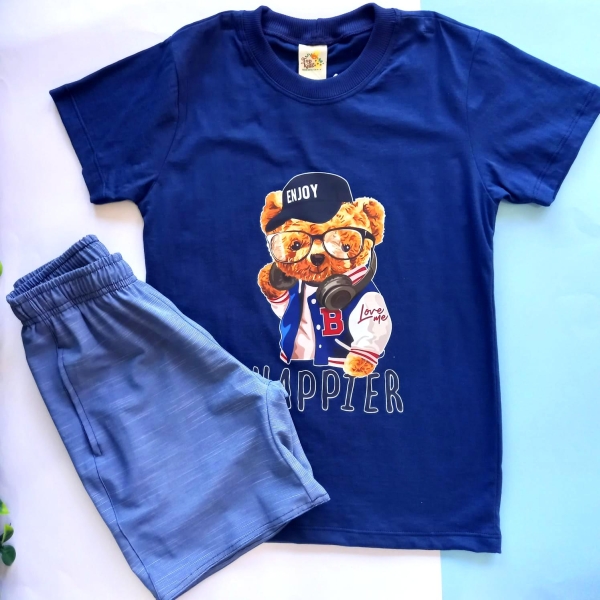 CONJUNTO INFANTIL CAMISETA E BERMUDA