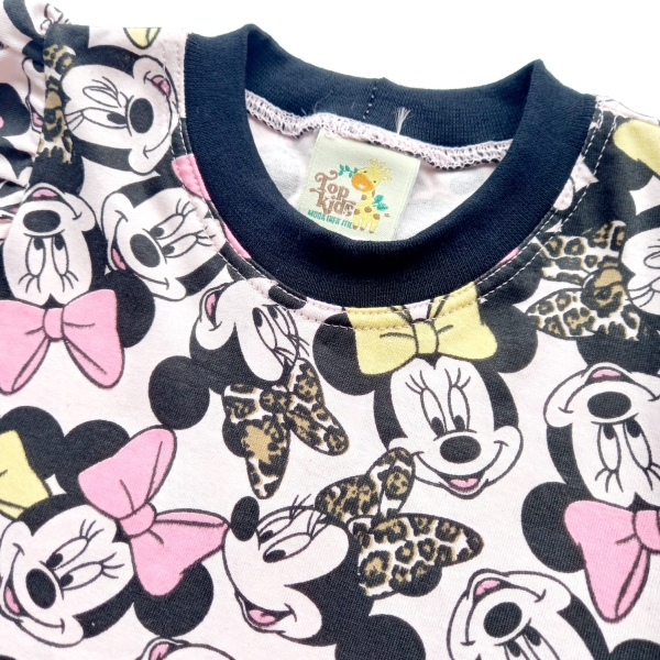 Camiseta Infantil Menina Estampada com Babados na manga - Image 2