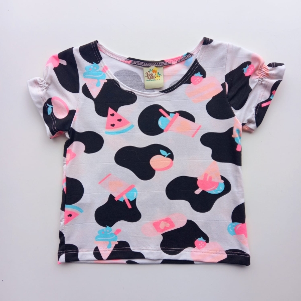 Camiseta Infantil Menina Estampada