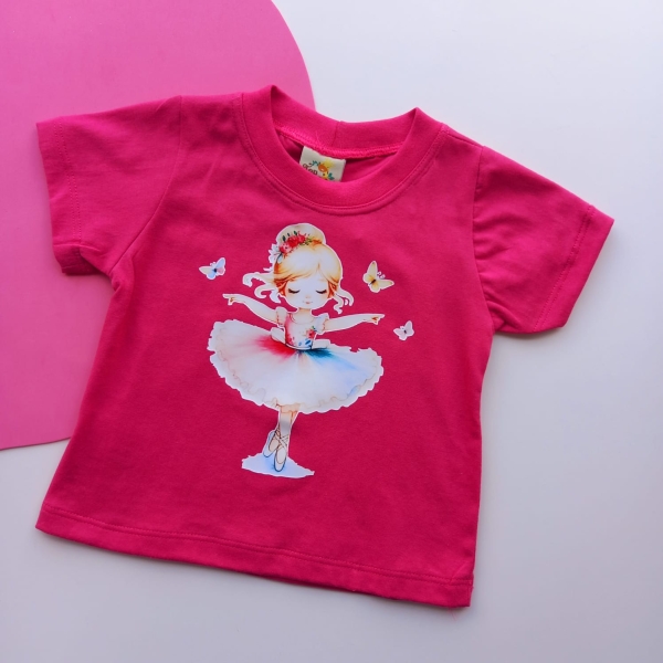 Camiseta Infantil Menina Bailarina