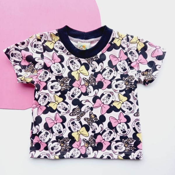 Camiseta Infantil Menina Estampada Minnie