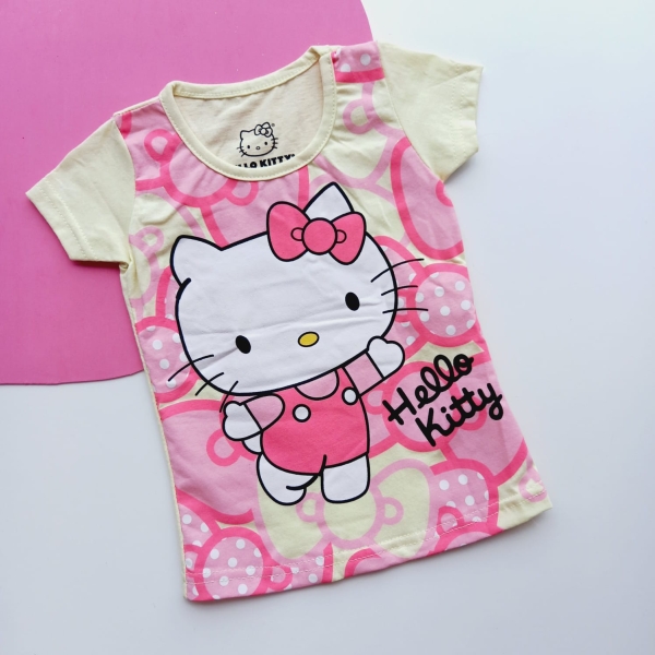 Camiseta Infantil Menina Estampada Hello Kitty