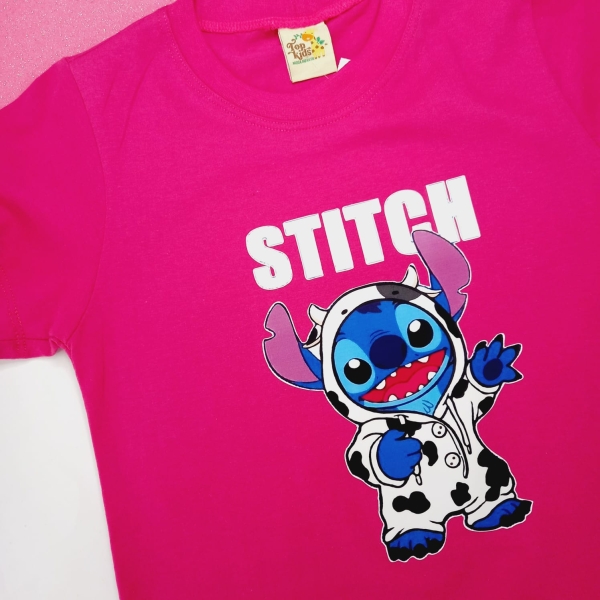 Camiseta Infantil Menina Estampada Stitch - Image 2