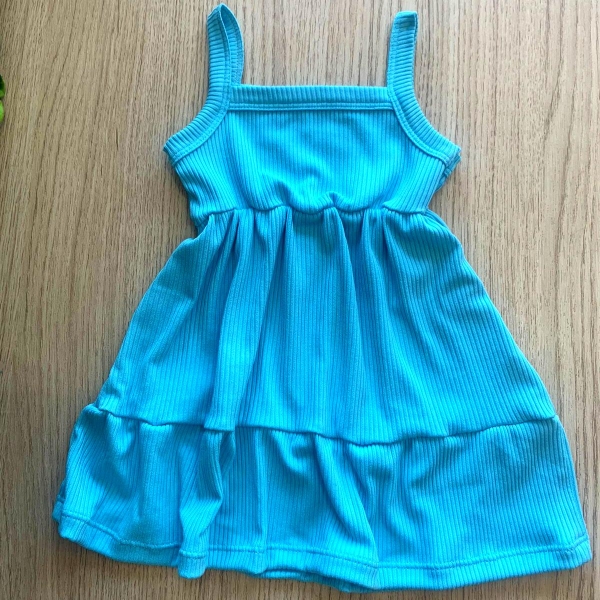 VESTIDO INFANTIL CANELADO