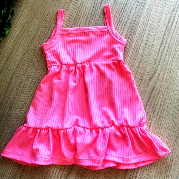 VESTIDO INFANTIL CANELADO