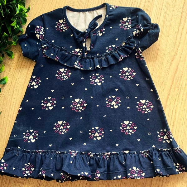 VESTIDO INFANTIL ESTAMPA CORAÇÕES - Image 4