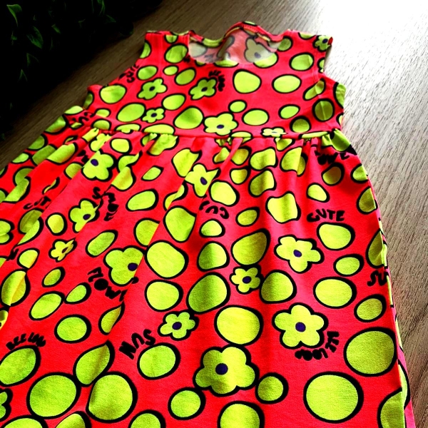 VESTIDO ESTAMPA NEON COM FLORES - Image 2