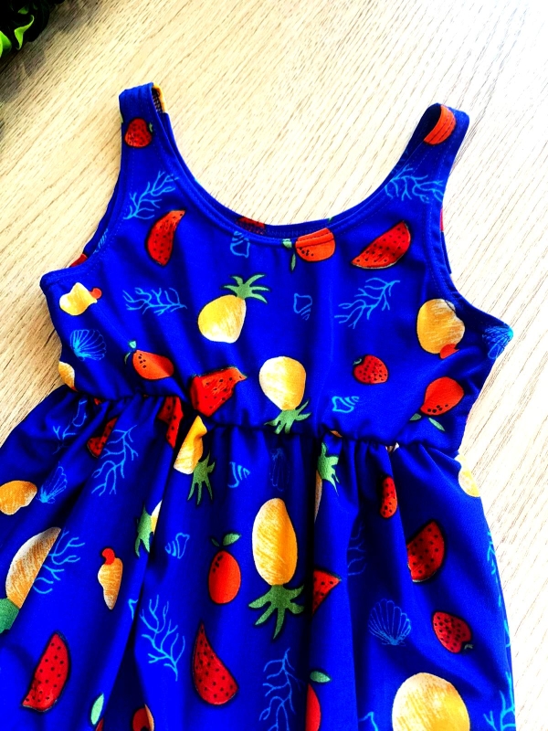 VESTIDO INFANTIL ESTAMPA DE FRUTAS - Image 2