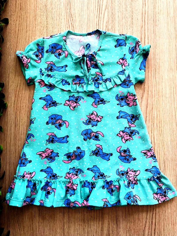 VESTIDO INFANTIL PERSONAGENS - STITCH